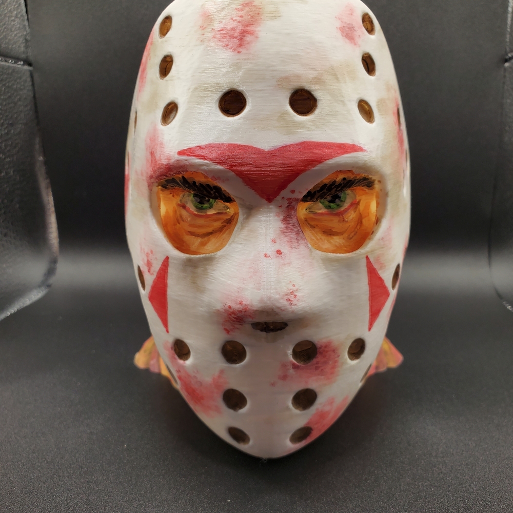 Hand Painted Jason Vorhees Planter